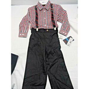 Dockers  Toddler Boys 3 Piece Set SHIRT PANTS SUSPENDERS 3T